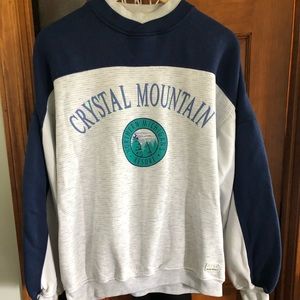 Vintage “Crystal Mountain” oversized crewneck